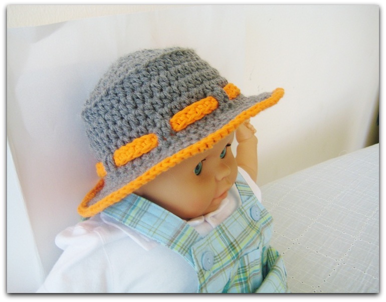 Boy's Sun Hat Crochet Pattern, Newborn to 10 Years Crochet Dreamz